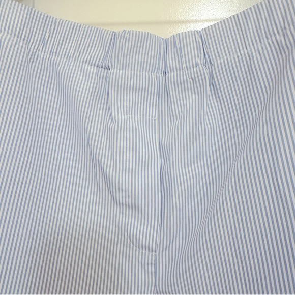 Mango oversized Blue Striped Button-Up Shirt and Shorts Set in cotton bl… - Picture 6 of 14